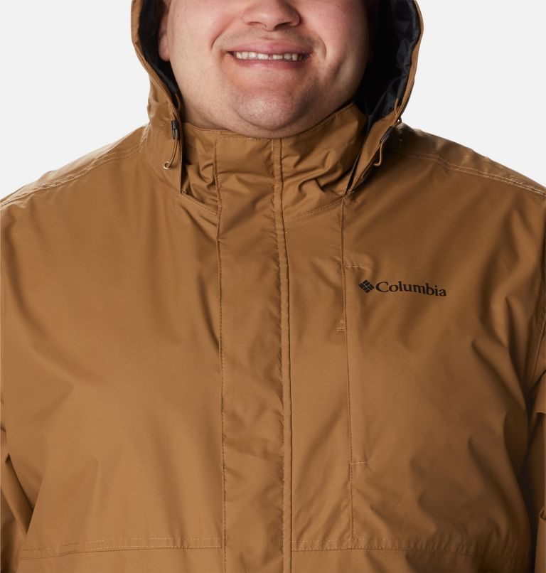 Men's Columbia Cloud Crest Rain Jackets Brown | Plus Size CA-A0543